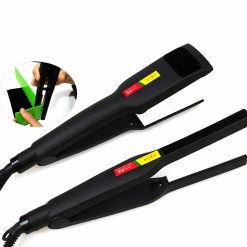 Hai kẹp nhiệt màu đen và ảnh minh họa uốn tấm mica xanh