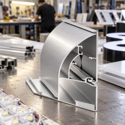Minh họa nhôm nắp bật tại xưởng quảng cáo