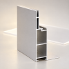 Nhôm nhét cạnh 8cm BEDO với mặt cắt và rãnh nhét ron