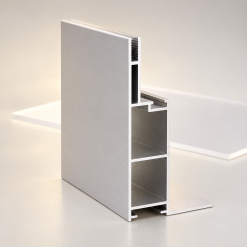 Nhôm nhét cạnh 8cm BEDO với mặt cắt và rãnh nhét ron
