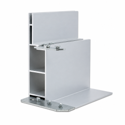 Thanh nhôm nhét cạnh 8cm lắp ke liên kết và vít