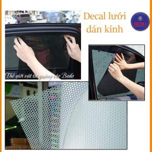 Decal lưới màu đen, trắng dann kinh BEDO 2023