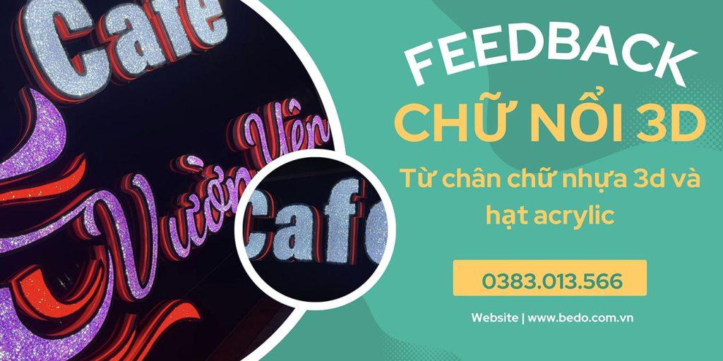 chữ nổi 3D BEDO