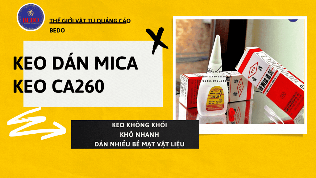 keo dán mica ca260