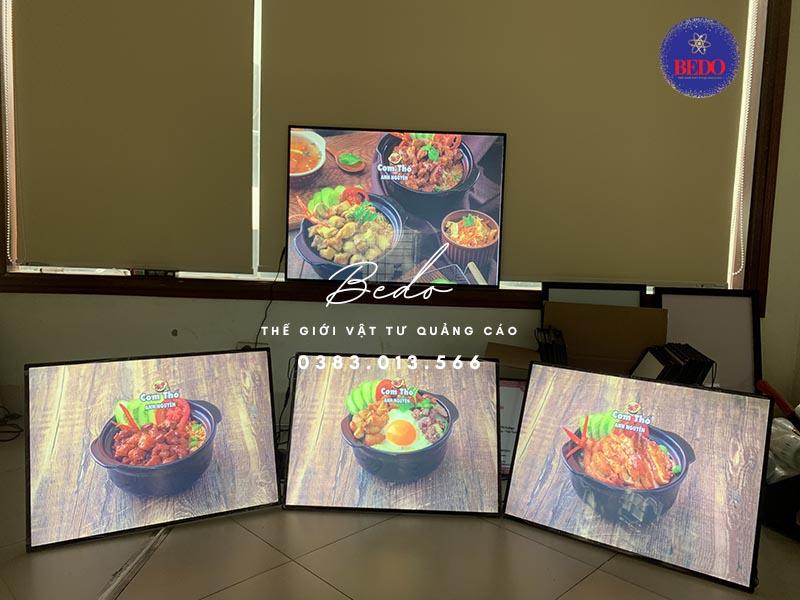 tranh điện menu để bàn