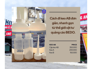 Cách đi keo AB đơn giản, nhanh gọn từ thế giới vật tư quảng cáo BEDO.