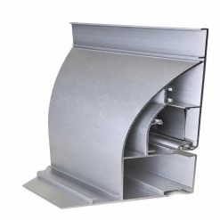 Chi tiết nắp chìa của thanh nhôm hộp đèn có mí