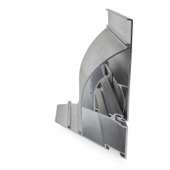 Mặt cắt nhôm nắp bật có mí nhìn nghiêng