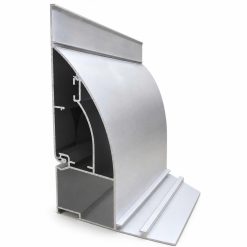 Mặt bên thanh nhôm nắp bật 12cm có mí