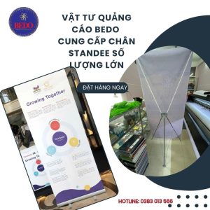 Standee chữ X loại chân cường lực