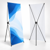 Standee chữ X loại thường BEDO kích thước 60 x 160 cm và 80 x 180 cm