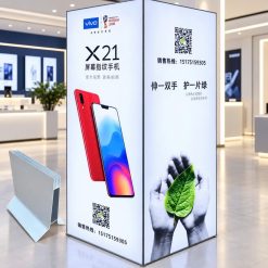 Minh họa hộp đèn cột quảng cáo nhiều mặt