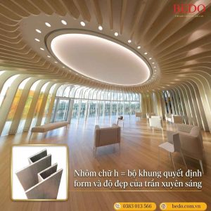Thi công trần xuyên sáng chuyên nghiệp: Không thể thiếu keo AB và nhôm chữ H