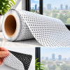 Cuộn decal lưới BEDO mặt ngoài trắng, mặt trong đen dùng dán kính.