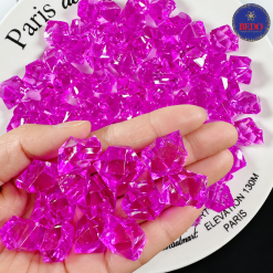 Hạt nhựa xuyên sáng BEDO màu tím hồng tạo hiệu ứng lấp lánh