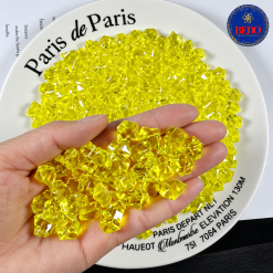 Hạt nhựa xuyên sáng BEDO màu vàng dùng cho mặt chữ Epoxy