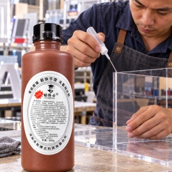 Chi tiết chai keo lạnh Zhanboshi BEDO dùng dán mica
