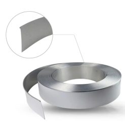 Chân nhôm uốn chữ nổi có gờ màu bạc xước BEDO